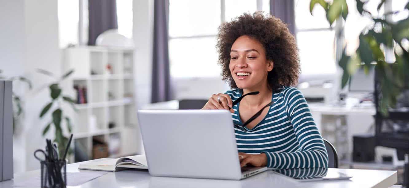 Young creative professional looking at creative jobs in Orange County